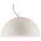 Suspension Lamp Sonora 493 Opaline by Vico Magistretti for Oluce 1