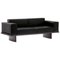 Refolo Modular Sofa in Wood and Black Leather by Charlotte Perriand for Cassina 1