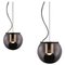 Suspension Lamps the Globe Gold by Joe Colombo for Oluce, Set of 2 1