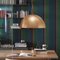 Suspension Lamp Sonora Large Gold by Vico Magistretti for Oluce 4