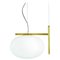 Soto Suspension Lamp Alba One Arm Brass by Mariana Pellegrino for Oluce 1