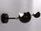 Black Eye Sconce Wall Lamp Set by Serge Mouille, Set of 2 2