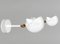 White Eye Sconce Wall Lamp Set by Serge Mouille, Set of 2 2