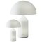 Atollo Large and Small Glass Table Lamps by Vico Magistretti for Oluce, Set of 2 1