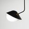 Black Curved Bibliothèque Ceiling Lamp by Serge Mouille 4