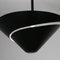 Lampada da soffitto piccola a forma di lumaca nera di Serge Mouille, Immagine 4