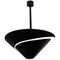 Lampada da soffitto piccola a forma di lumaca nera di Serge Mouille, Immagine 1