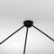 Moderne schwarze 3-armige Spider Deckenlampe von Serge Mouille 4