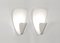 White B206 Wall Sconce Lamp Set by Michel Buffet, Set of 2 2