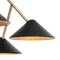 Schwarze Grenverk Deckenlampe aus Messing von Johan Carpner für Konsthantverk Tyringe 3