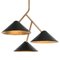 Grenverk Black Brass Ceiling Lamp by Johan Carpner for Konsthantverk Tyringe 4