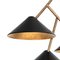 Schwarze Grenverk Deckenlampe aus Messing von Johan Carpner für Konsthantverk Tyringe 2