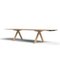 Large Laminated Aluminium 360 B Table with Wood Legs by Konstantin Grcic, Image 3