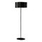 Black Metal Nendo Floor Lamp with Switch from Oluce 4