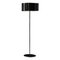 Black Metal Nendo Floor Lamp with Switch from Oluce, Image 4
