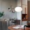 Alba Soto Suspension Lamp with One Bronze Arm by Mariana Pellegrino for Oluce 4