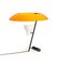 Lámpara de mesa modelo 548 de latón bruñido con difusor naranja de Gino Sarfatti, Imagen 10