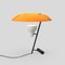 Model 548 Burnished Brass Table Lamp with Orange Diffuser by Gino Sarfatti 12