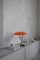 Lámpara de mesa modelo 548 de latón bruñido con difusor naranja de Gino Sarfatti, Imagen 4