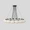 Model 2109/16/20 Chandelier with Black Structure by Gino Sarfatti 17