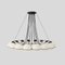 Model 2109/16/20 Chandelier with Black Structure by Gino Sarfatti, Image 17