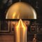 Petite Lampe de Bureau Atollo Satinée et Dorée par Vico Magistretti pour Oluce 4