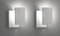 Appliques Murales B205 Mid-Century Modernes Blanches par Michel Buffet, Set de 2 2