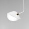 White Curved Bibliothèque Ceiling Lamp by Serge Mouille 4
