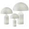 Atollo Large, Medium and Small Glass Table Lamps by Magistretti for Oluce, Set of 3 1