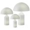 Lampes de Bureau Atollo Large, Medium et Small en Verre par Magistretti pour Oluce, Set de 3 1