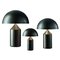 Atollo Large Medium and Small Bronze Table Lamps by Magistretti for Oluce, Set of 3 1