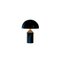 Grandes et Petites Lampes de Bureau Atollo Noires par pour Oluce, Set de 2 2