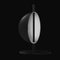 Black Table Lamp Superluna by Victor Vaisilev for Oluce 2