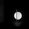 Black Table Lamp Superluna by Victor Vaisilev for Oluce 3