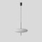 Lamp Model 2065 White Diffuser, Black Hardware & Black Cable by Gino Sarfatti 2