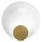 Small Table Lamp Siro Satin Gold by Marta Perla for Oluce, Image 1