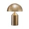 Große Atollo Tischlampen in Gold von Oluce, 2er Set 2