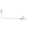 White One Rotating Stright Arm Wall Lamp by Serge Mouille 1