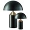 Atollo Medium and Small Bronze Table Lamps by Vico Magistretti for Oluce, Set of 2, Image 1