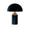 Lampes de Bureau Atollo Large, Medium et Small Noires par Vico Magistretti pour Oluce, Set de 2 2