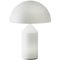 Atollo Large White Glass Table Lamp by Vico Magistretti for Oluce, Image 1