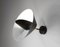 Black Saturn Wall Lamp by Serge Mouille 5