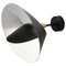 Black Saturn Wall Lamp by Serge Mouille 1