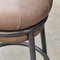 Grasso Leather and Brown Lacquered Metal Stool by Stephen Burks 11