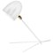 Lampe de Bureau Cocotte Blanche par Serge Mouille 1