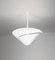 Lampada da soffitto piccola a forma di lumaca bianca di Serge Mouille, Immagine 2