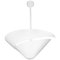 White Small Snail Ceiling Wall Lamp by Serge Mouille 1