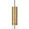 Large Rosdala Brass & Clear Glass Ceiling Lamp by Sabina Grubbeson for Konsthantverk 3