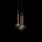 Lampada da soffitto Spav 3 in ottone nero di Johan Carpner per Konsthantverk, Immagine 8