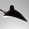 Black Wall Lamp with One Straight Arm & Two Swivels by Serge Mouille, Image 4